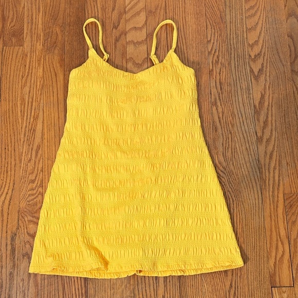 Andie Amalfi Swim Dress Swimsuit Yellow Sunstruck size S NWOT modest - Picture 1 of 6